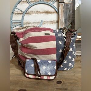 VTG Element Stars & Stripes Bag W/ Aero Wallet NEW